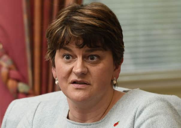 Arlene Foster speaking to the News Letter in October. Pic Colm Lenaghan/Pacemaker