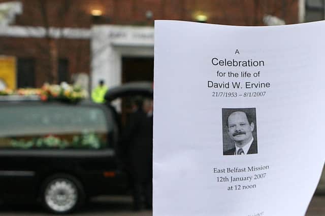 A celebration for the life of David Ervine took place in the East Belfast Mission.
Pic: Gavan Caldwell