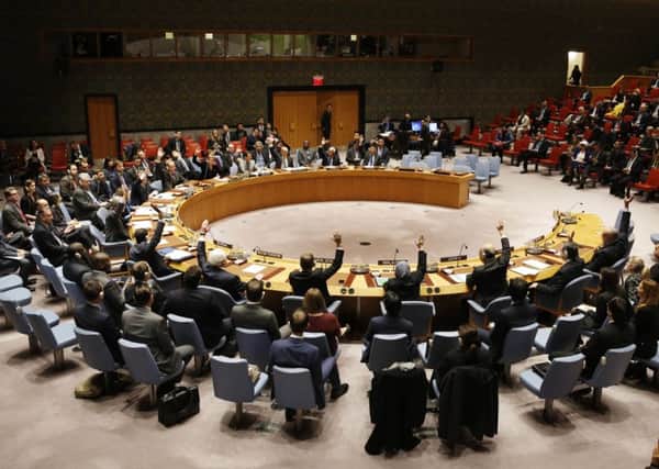 The United Nations Security Council at UN headquarters. (AP Photo/Seth Wenig)