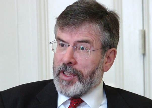 Gerry Adams has become increasingly involved in the crisis in the absence of Martin McGuinness