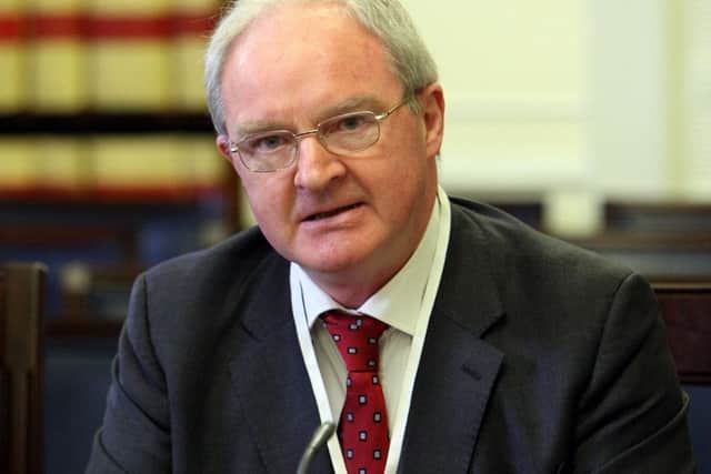 The Lord Chief Justice Sir Declan Morgan who has repeatedly talked about the legal obligation to hold the inquests. Photo credit should read: Paul Faith/PA Wire
