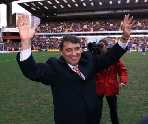 Former England and Watford manager, Graham Taylor, pictured here being unveiled as the new Aston Villa boss at Villa Park, had a huge influence on the career of Northern Ireland great, Gerry Armstrong.