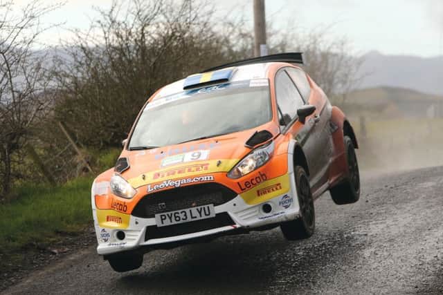 World Rally competitor Fredrik Ahlin from Sweden with co-driver Morten Erik Abrahamsen who will be competing in the new International Rally Event.