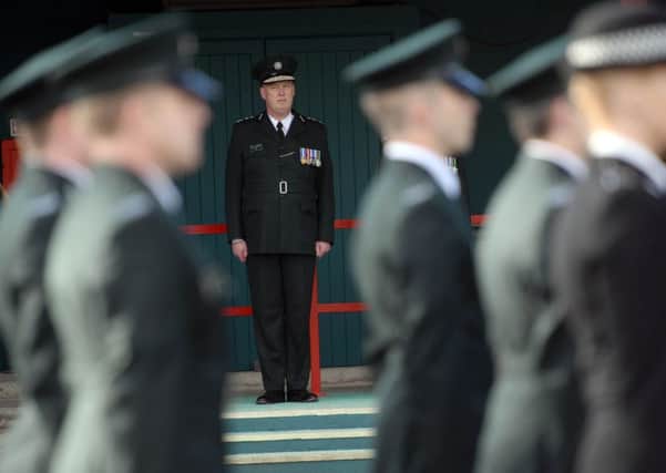 George Hamilton inspects recruits in October 2014