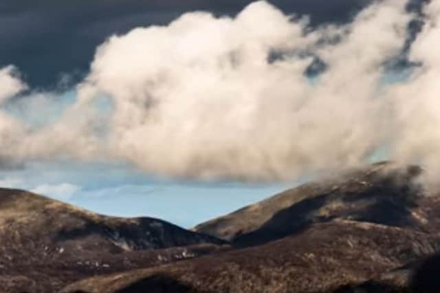 A still from the spectacular timelapse video of the Mourne Mountains