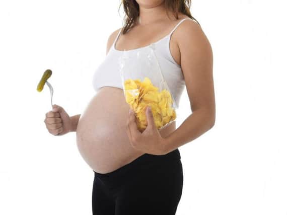 Pregnant eating