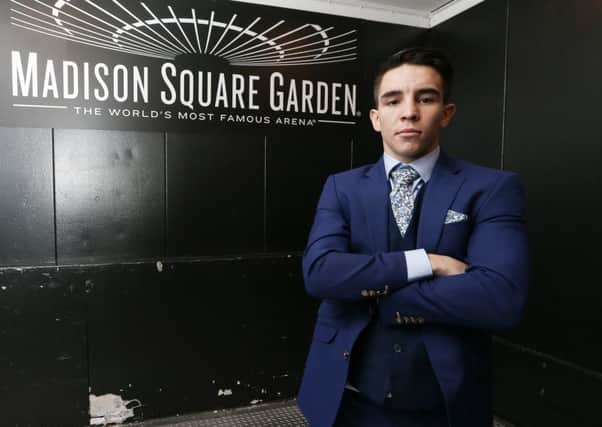 Michael Conlan at the press conference in New York