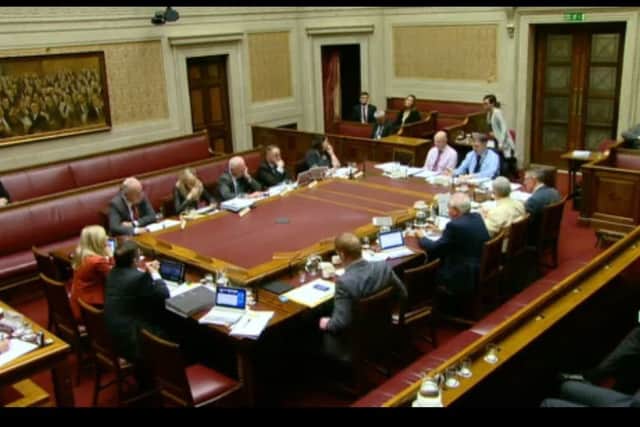 MLAs during the sitting of the Public Accounts Committee at Stormont on Wednesday