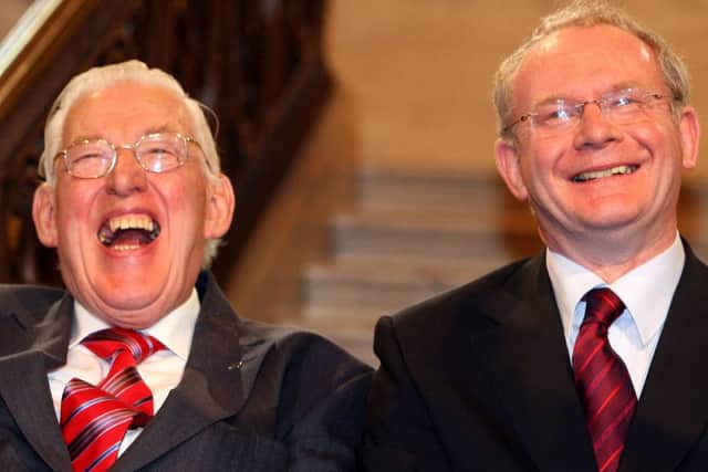 First Minister Ian Paisley and Deputy First Minister Martin McGuinness in 2007. Photo: Paul Faith/PA Wire