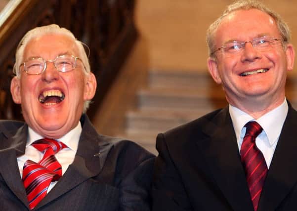 Ian Paisley, left, was elevated to the Lords and Martin McGuinness is lauded as a peacemaker. But they fuelled divison, says Trevor Ringland