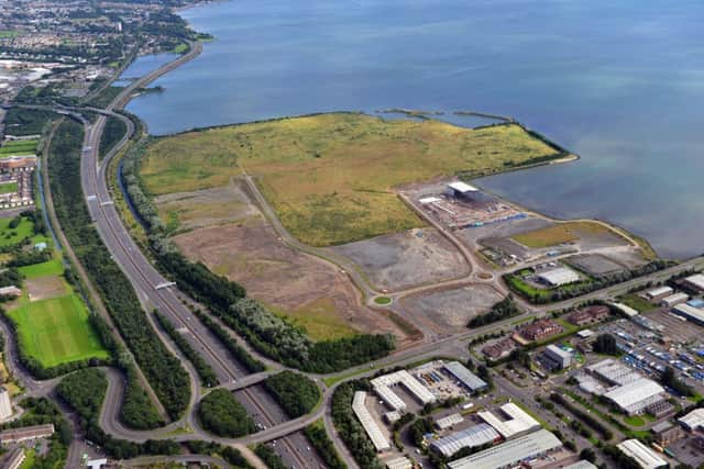 An aerial shot of the site reveals the scale of the Giants Park for widespread development