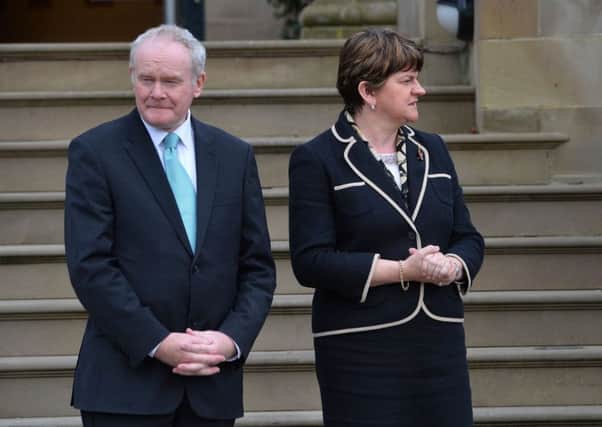 Martin McGuinness referred to Arlene Foster as 'arrogant'.

Pic Colm Lenaghan/Pacemaker