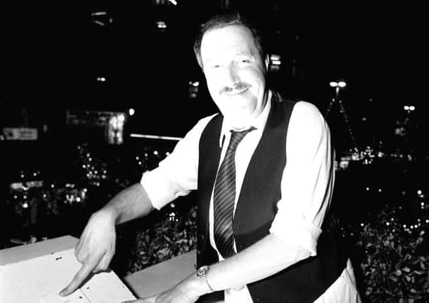 Gorden Kaye switching on the Oxford Street Christmas lights