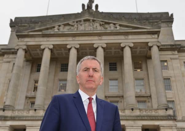 Finance Minister Mairtin O'Muilleoir pictured at Stormont today.
Pic Colm Lenaghan/ Pacemaker