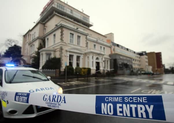 The murder happened at the Regency Hotel in Dublin