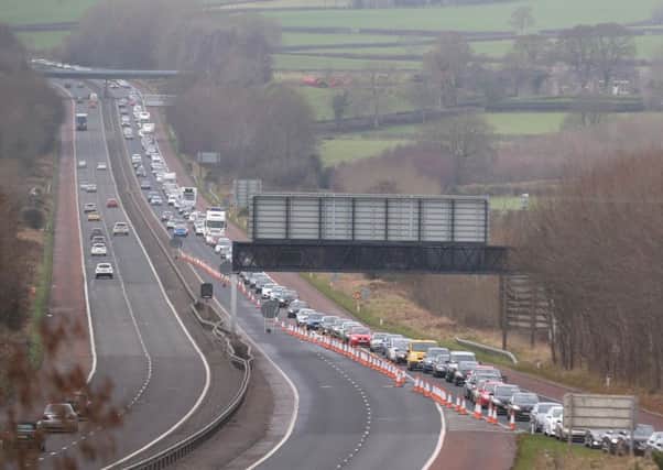 The M2 on December 27 after it was closed for many hours, following a fatality. Picture Â© Matt Mackey/Press Eye