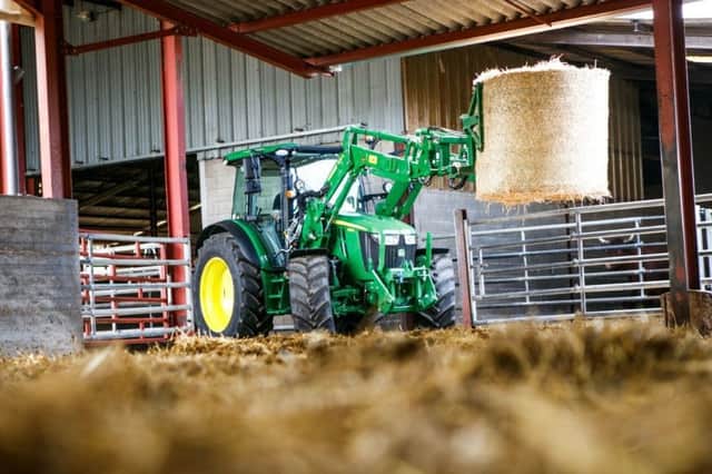The new John Deere 5125R tractor with 543R front loader