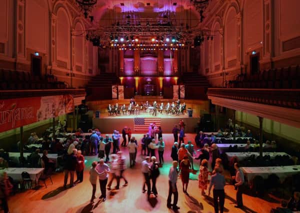 The 75th Anniversary of US Troops coming to Northern Ireland at the Ulster Hall in Belfast. The event organised by Belfast City Council aimed to bring back memories of music and dance from the 1940s and war time camaraderie, featuring the Belfast Jazz Orchestra.
 Pic Colm Lenaghan/Pacemaker