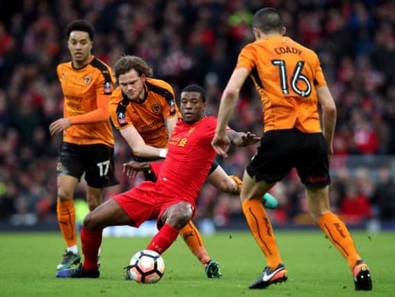 Wolves defeated Liverpool 2-1 at Anfield
