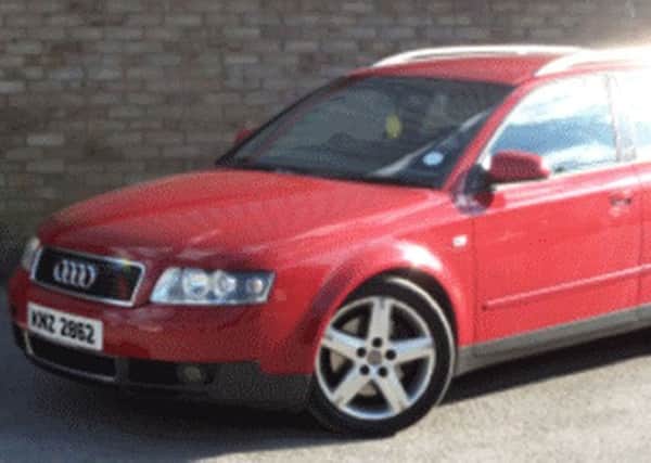 A car identical to a dark red Audi A4 estate, with the registration number KNZ 2862, was parked in Flax Street during an hour-long revisit yesterday