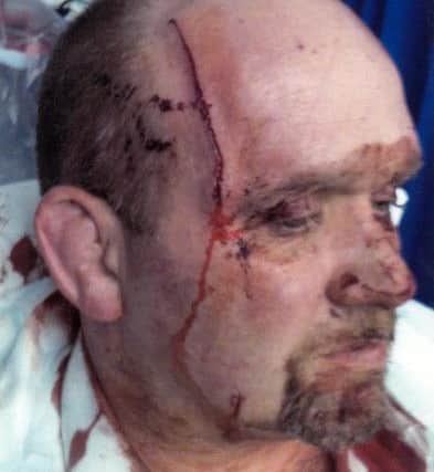 Sergeant Mark Wright was seriously injured when he was attacked at a house in Lurgan in February 2012.