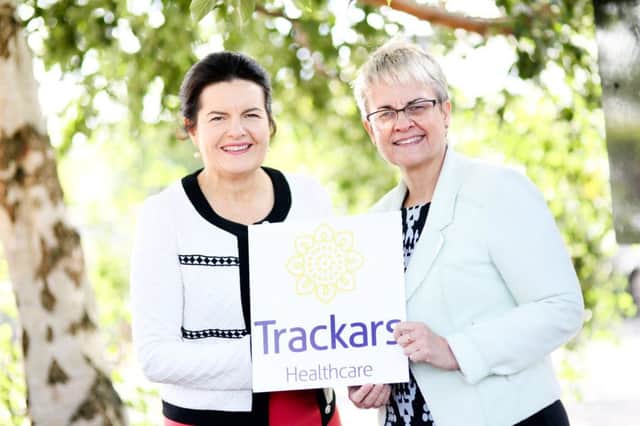 Trackars MD Patricia Casement with South Down MP Margaret Ritchie