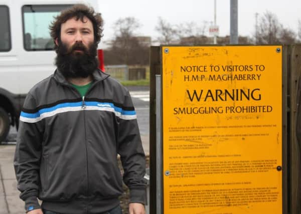 Damien Joseph McLaughlin, from Kilmascally Road, near Ardboe, pictured in 2011 outside Maghaberry Prison.