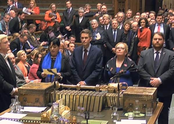 MPs in the House of Commons, London, as legislation to allow Theresa May to start formal Brexit talks has cleared its first Commons hurdle after MPs gave it a second reading by 498 votes to 114 - a majority of 384. Photo: PA Wire