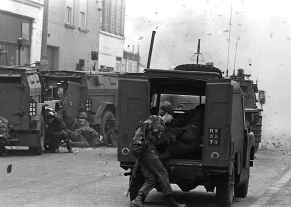 British Army soldiers in Northern Ireland in the 1970s. Very, very few of the 300 security force killings could ever be described as murder, writes Jeff Dudgeon