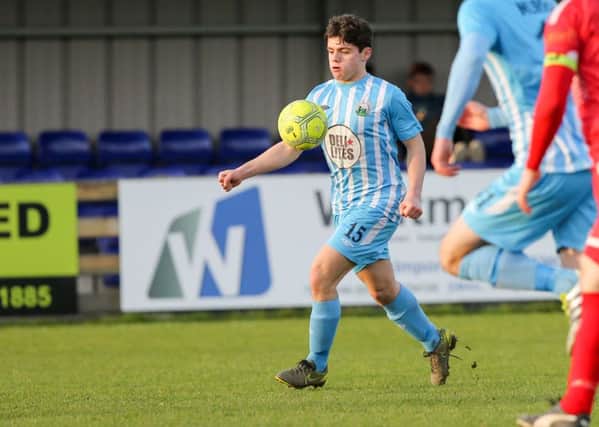 Warrenpoint's 17 year-old attacker Lorcan Forde caught his manager's eye during Saturday's Irish Cup win over Crewe United.

Picture: Philip Magowan / PressEye