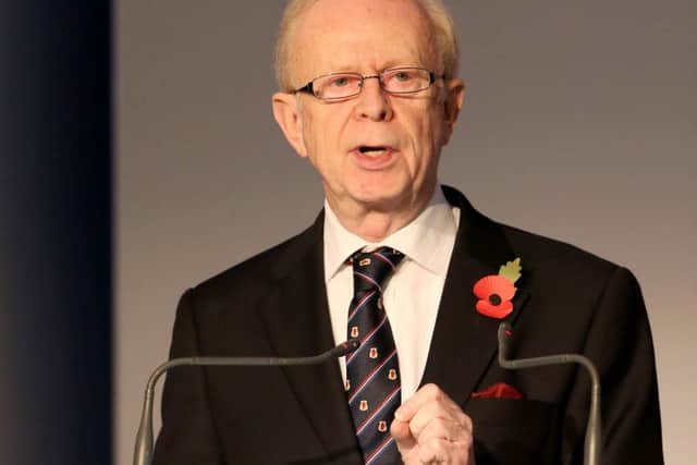 Lord Empey at the  Ulster Unionist Party annual conference in Belfast in 2015. Picture credit Â© Matt Mackey - Presseye.com