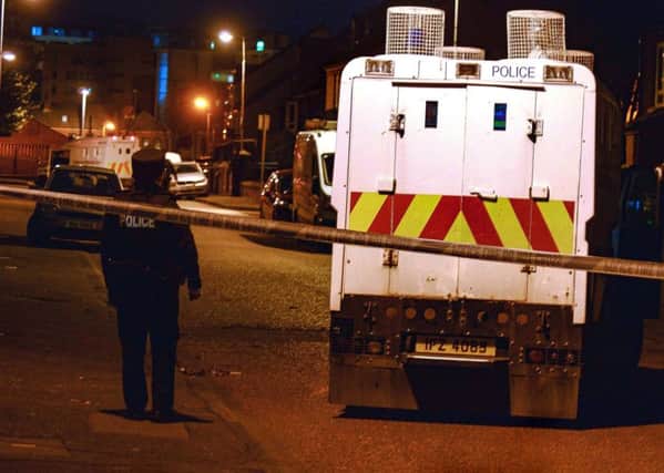 Police in attendance at a security alert in the Stanfield Place area of the Markets in south Belfast after a suspicious object around 11pm.
Picture Samuel Severn / Pacemaker Press