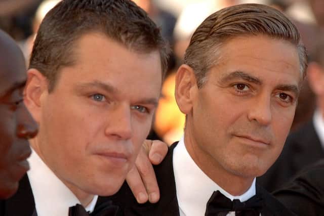 File photo dated 24/05/07 of Matt Damon (left) and George Clooney, who has confirmed he and his wife Amal are expecting twins, Matt Damon said. PRESS ASSOCIATION Photo. Issue date: Friday February 10, 2017. Damon said he fought back tears when his Ocean's Eleven co-star broke the news to him last year when Amal was just eight weeks' pregnant. See PA story SHOWBIZ Clooney. Photo credit should read: Ian West/PA Wire
