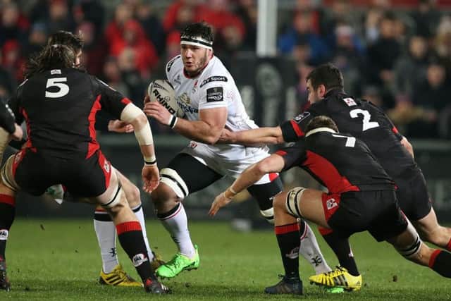Marcell Coetzee who made his debut for Ulster against Edinburgh