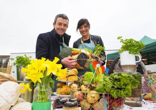 Pictured at the launch of the Cottage Market Fund is founder of GIY Michael Kelly and the GIY community manager Karen ODonohoe. GIY with the support of Ulster Bank and The Ireland Funds are set to support the start up of Cottage Markets across the country. Community groups across Ireland are now invited to apply for supports to the value of Â¬65,000. Applications are being accepted online via http://thecottagemarket.ie/set-up-a-cottage-market/ until March 3rd 2017