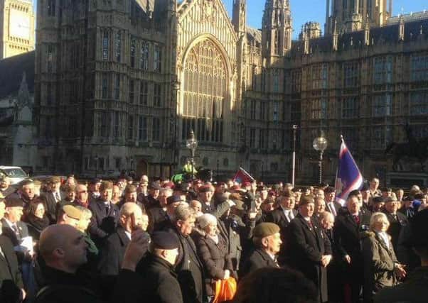 More than 1,000 veterans who served in Northern Ireland during the Troubles attended a rally at Westminster in January