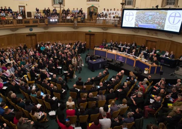 The General Synod of the Church of England at Church House in London