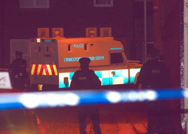 Reports that a person has been shot around 8:45pm this evening in the Beechmount area of west Belfast.

Police are at the scene.
 Pic by Samuel Severn / Pacemaker Press