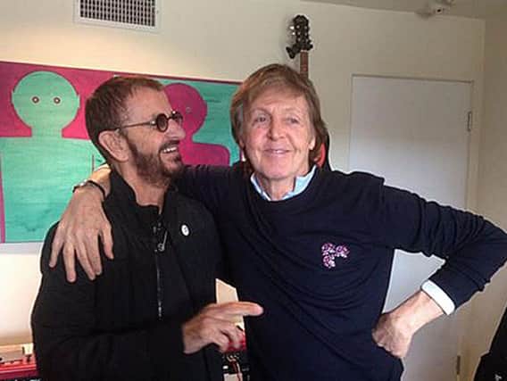 Ringo Starr and Paul McCartney. Photo: PA / Twitter