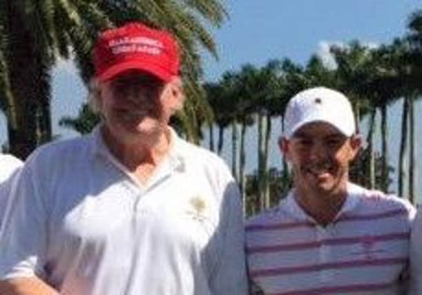 Donald Trump played a full round of golf with Rory McIlroy on Sunday it has emerged. The White House had originally said he only played a couple of holes