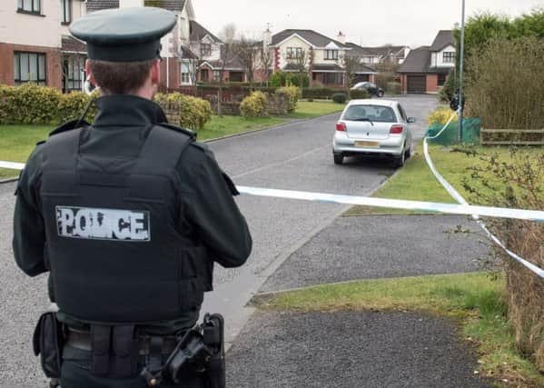 Police at the scene of the incident in Londonderry on Wednesday