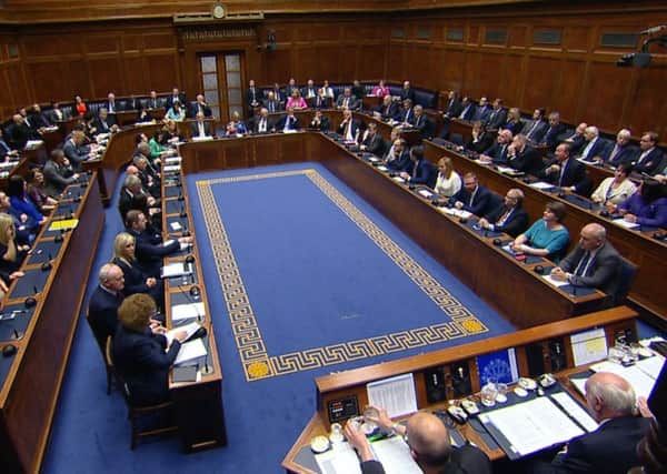 Jim Allister has proposed that the Assembly, seen here, would continue if direct rule returned