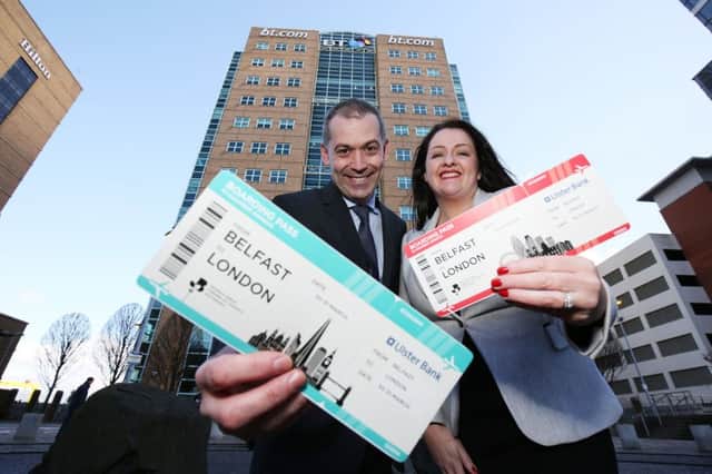 Sandra Scannell, NI Chamber and Nigel Walsh of Ulster Bank