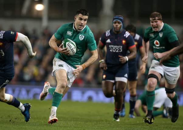 Ireland's  Conor Murray against  France