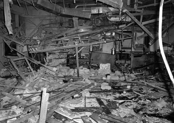 The aftermath of one of the IRAs Birmingham pub bombs in November 1974