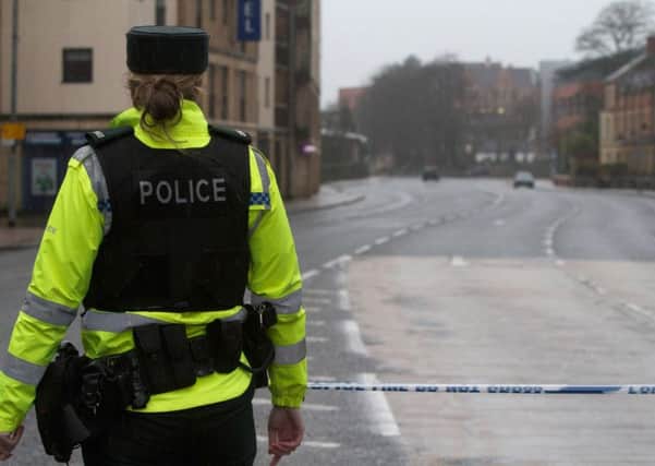 The PSNI said members of the public managed to stop a vehicle and a man fled the scene on foot
