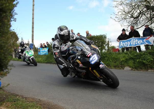 Michael Dunlop won the Supertwins race at the Cookstown 100 in 2015 on the McAdoo Racing Kawasaki - the Co Tyrone team's home event.