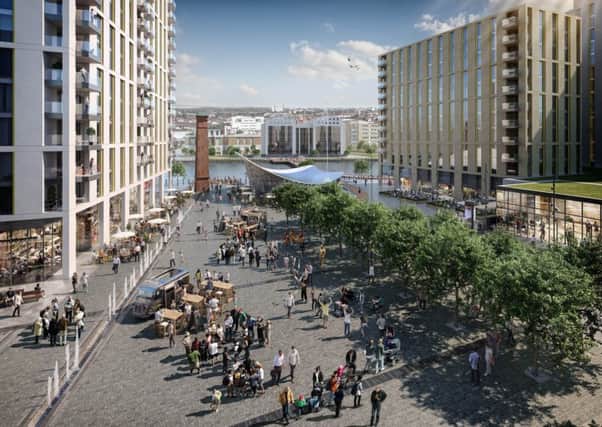 Sirocco Quays will offer over 800 homes, office space a hotel shops and leisure facilities