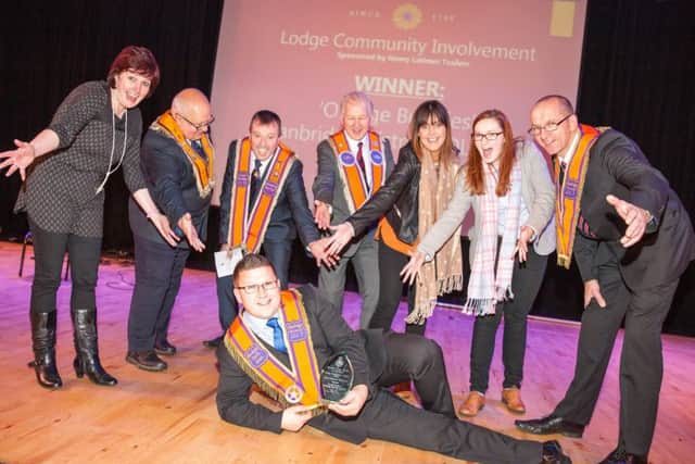 The 'Orange Buddies' claimed the Lodge Community Involvement Award at last year's prize-giving ceremony. The Banbridge-based drama group raised substantial funds for charity through their various productions