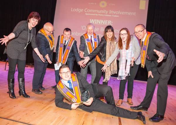 The 'Orange Buddies' claimed the Lodge Community Involvement Award at last year's prize-giving ceremony. The Banbridge-based drama group raised substantial funds for charity through their various productions